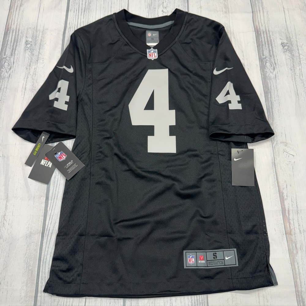 NWT Las Vegas Raiders Derek Carr Jersey‎ S NFL Nike On Field Mens Football